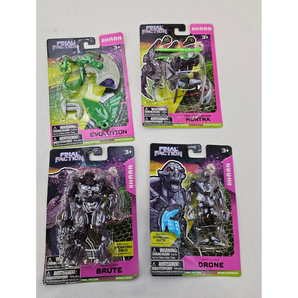 Final Fraction Kharn‎ Series 1 Action Figures Brute Drone Huntra Evolution Lot-4